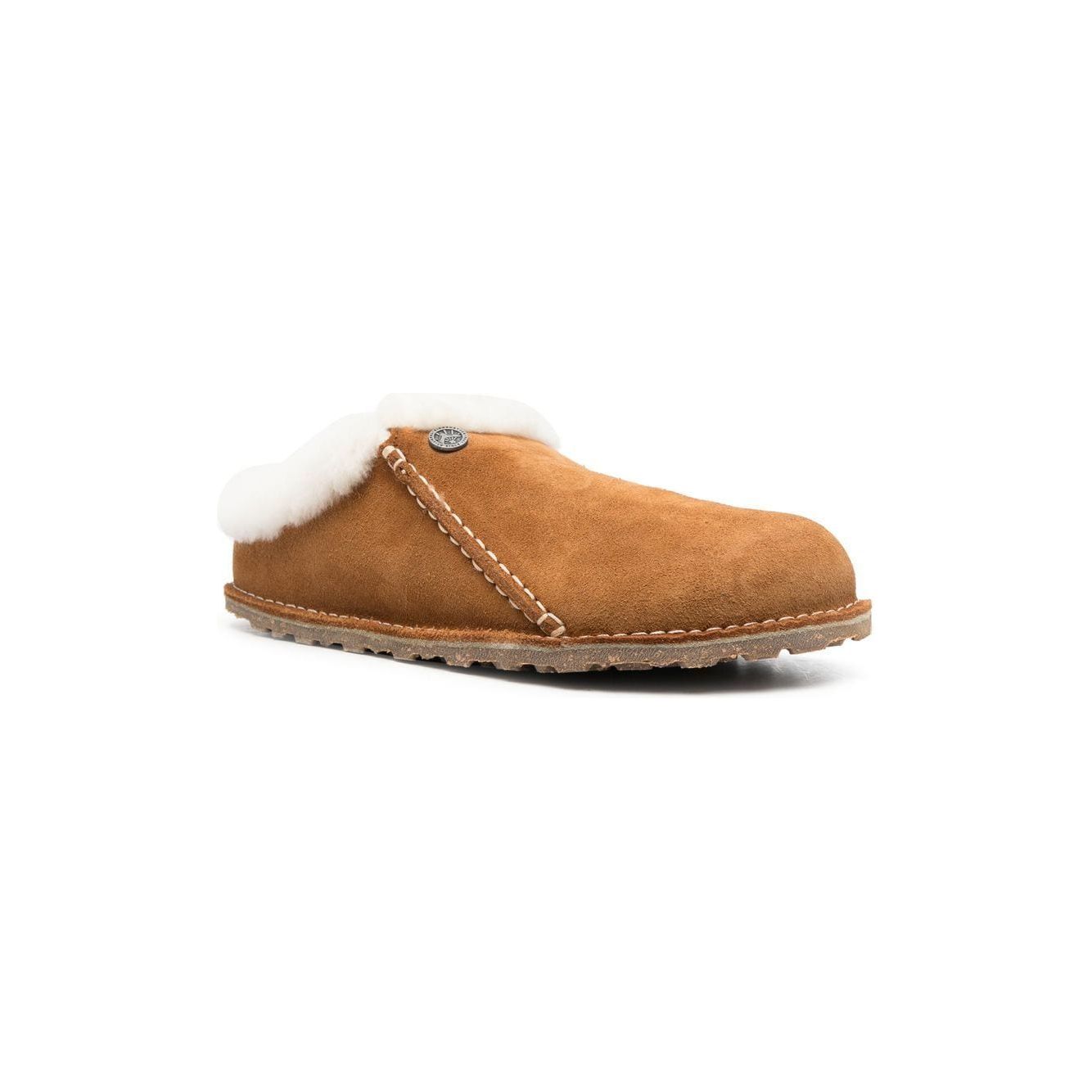 Birkenstock Zermatt suede leather slippers 1023145MINK