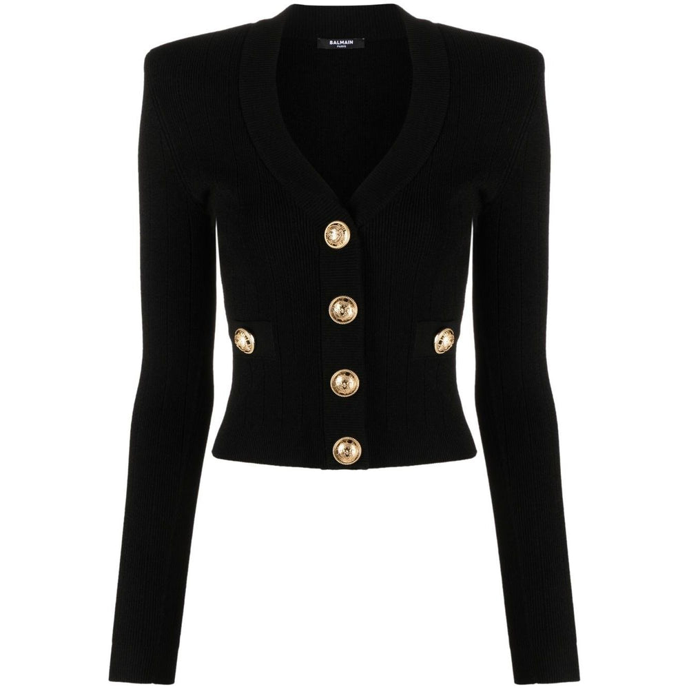 Balmain V-neck cardigan DF1KL007KB070PA-P25