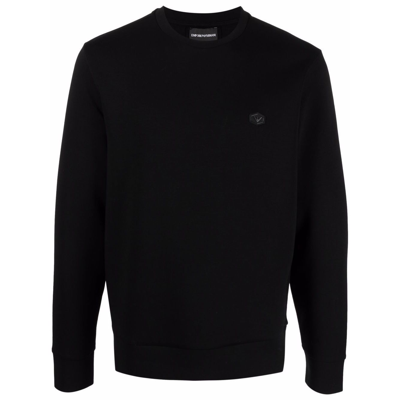 Emporio Armani logo-patch crew-neck Sweatshirt Topwear