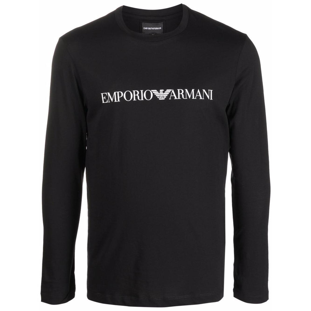 Emporio Armani logo print long sleeve T-shirt 8N1TN81JPZZ0021-P25