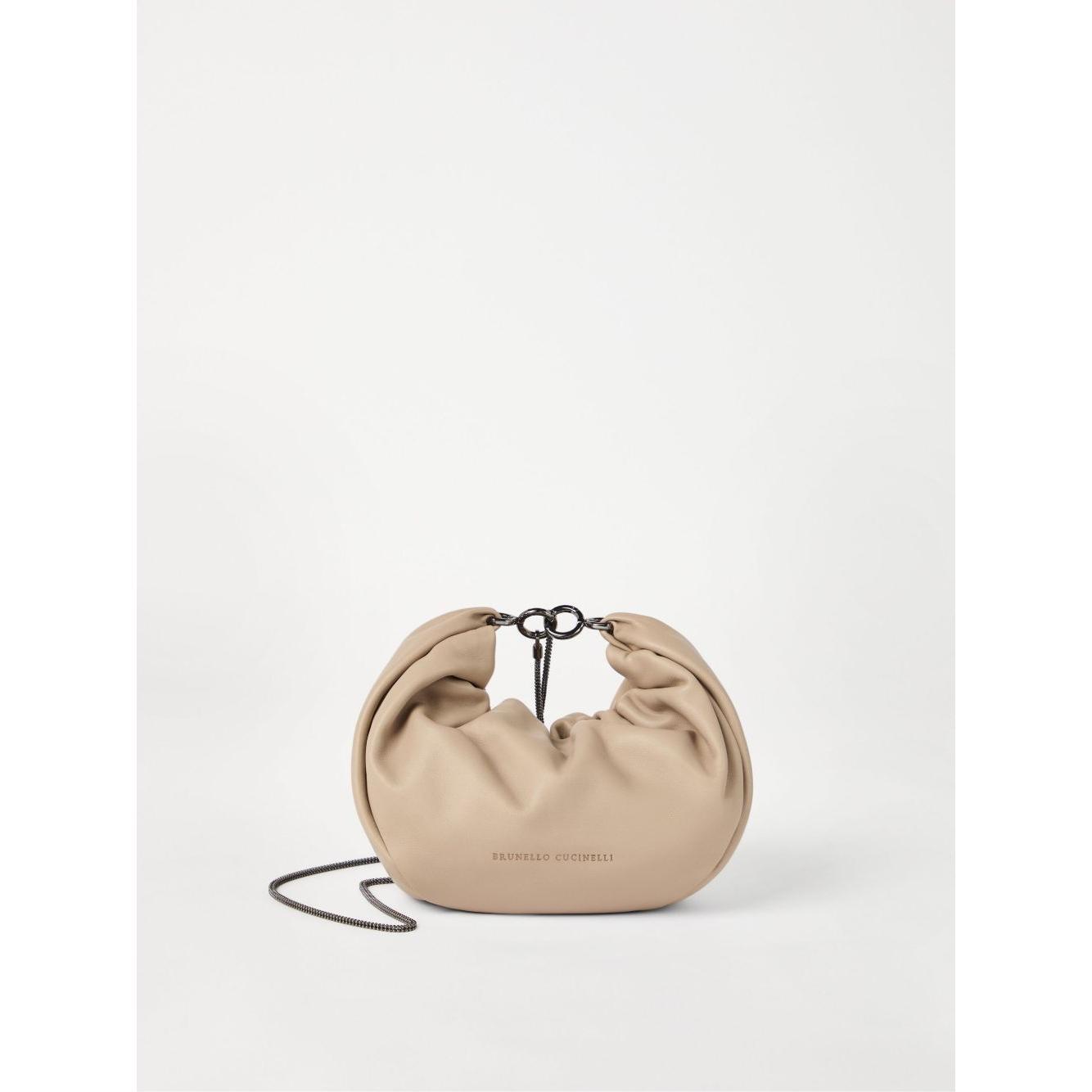 Brunello Cucinelli Monili Shoulder Bag with Chain MBGPD2666C3251-P25