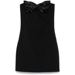 Self-Portrait crepe bandeau mini dress RS25-121SBLACK-P25