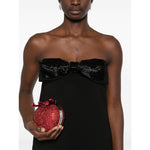 Self-Portrait crepe bandeau mini dress RS25-121SBLACK-P25