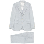 Brunello Cucinelli single-breasted linen suit