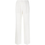 Alberto Biani White Cady Elasticated Trousers CC872AC0028100-P25