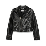 Golden Goose leather jacket with shiny effect GWP02137P00119590100-P25