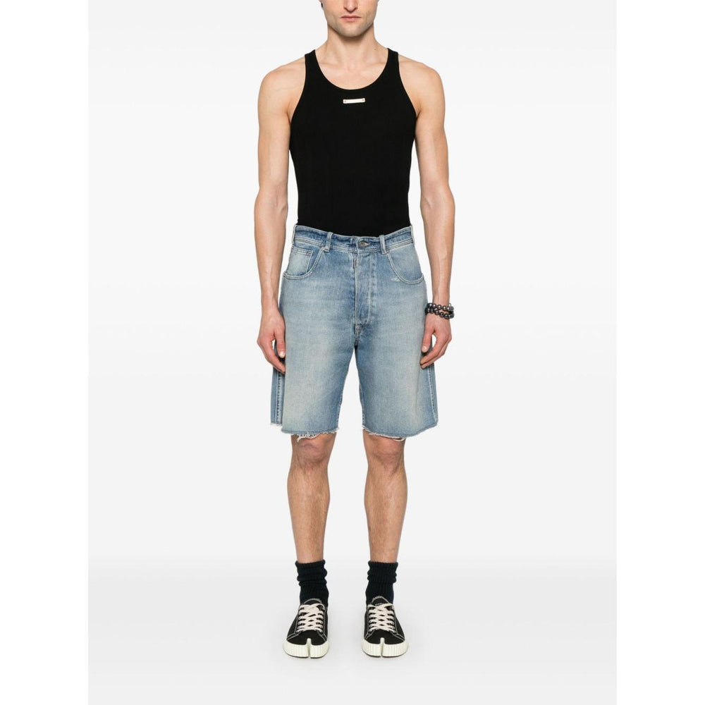 Maison Margiela ribbed-knit top S50NL0049M20060900-P25