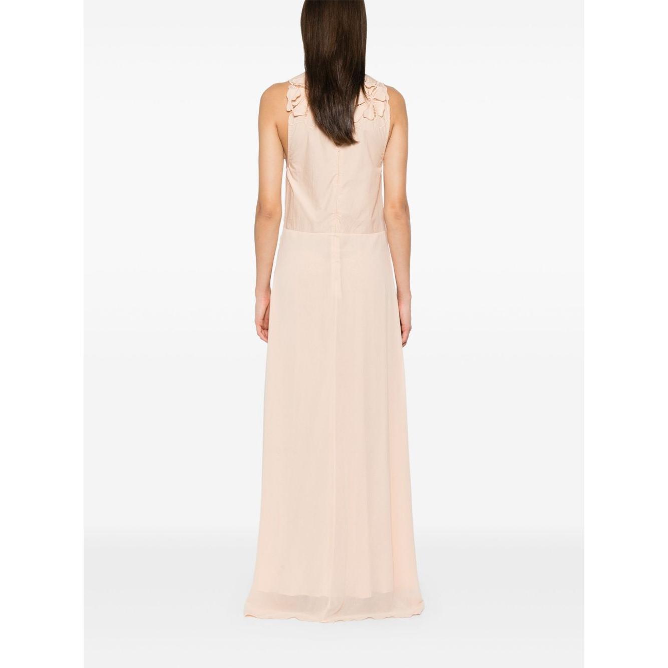 Forte Forte Long dress with floral appliques 13609MYDRESS2006-P25