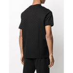Emporio Armani Mercerised-jersey T-shirt with all-over jacquard eagle 8N1TL71JHWZ0999-P25