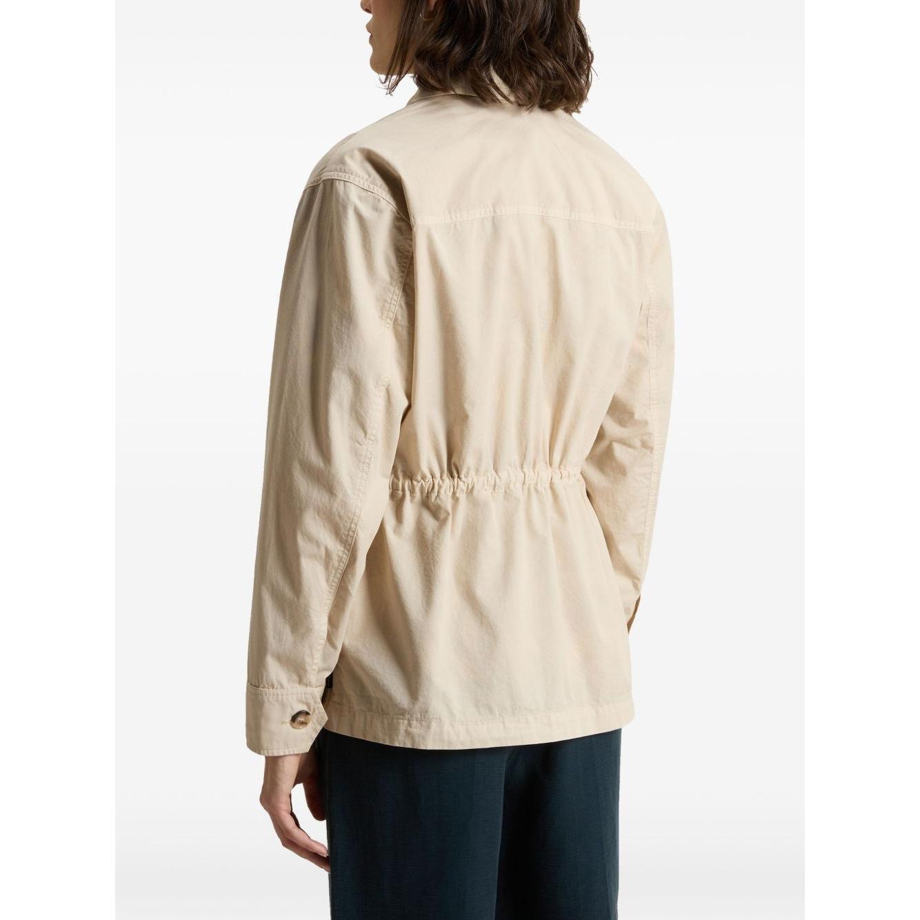 Woolrich Garment-Dyed Pure Cotton Overshirt beige CFWWOS0129FRUT36658867-P25