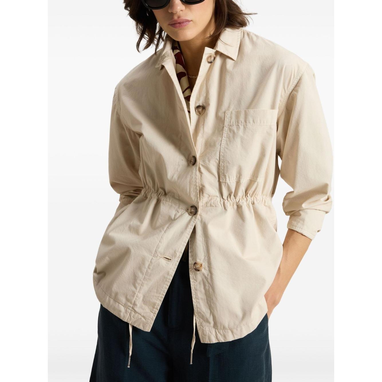 Woolrich Garment-Dyed Pure Cotton Overshirt beige CFWWOS0129FRUT36658867-P25