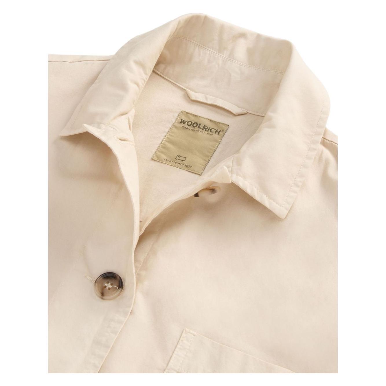 Woolrich Garment-Dyed Pure Cotton Overshirt beige CFWWOS0129FRUT36658867-P25