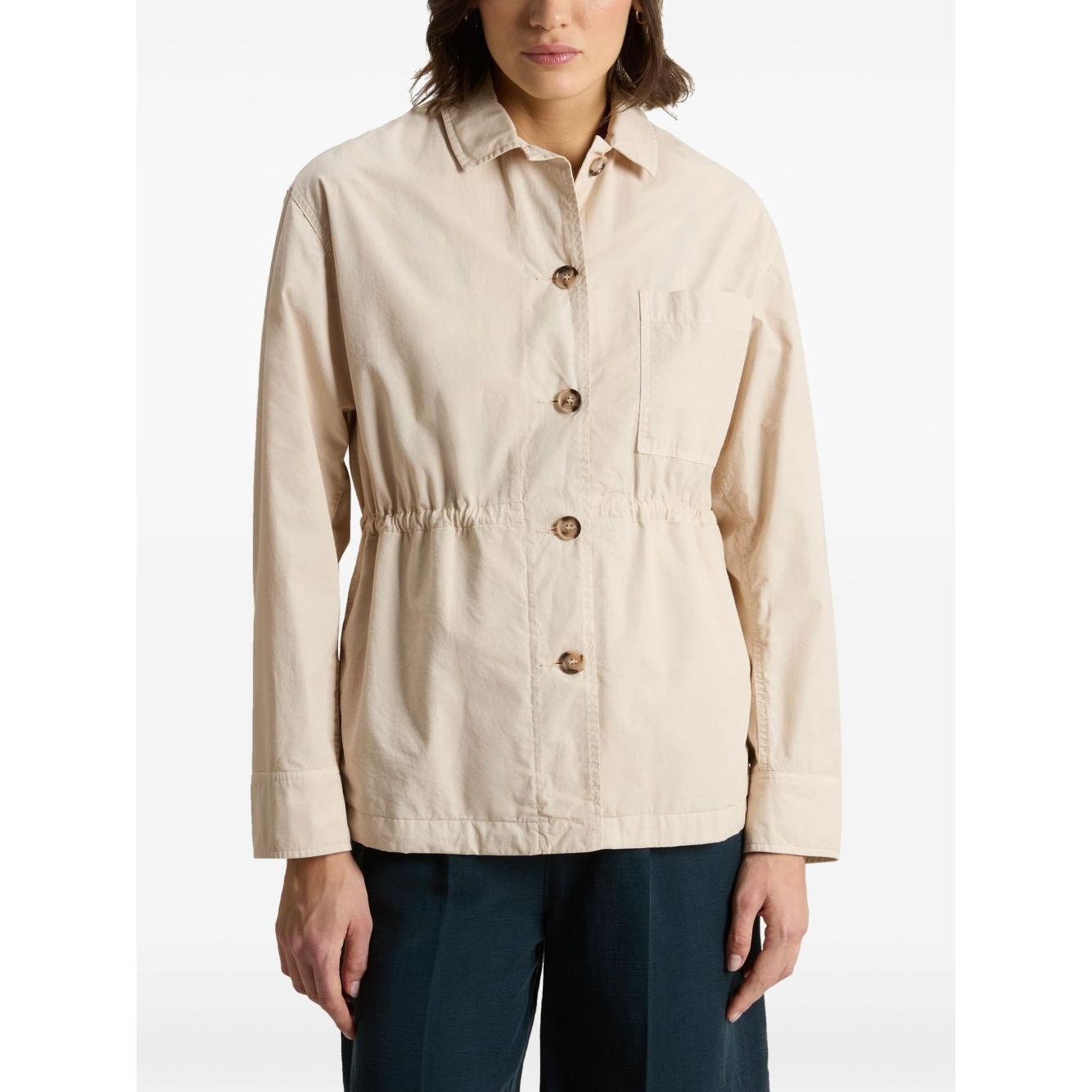 Woolrich Garment-Dyed Pure Cotton Overshirt beige CFWWOS0129FRUT36658867-P25