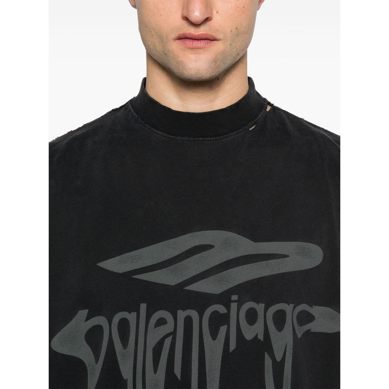 Balenciaga T-shirts and Polos Black 787349TRVS81013-P25