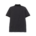 Emporio Armani jersey polo shirt with all-over jacquard lettering EM000788AF12916FC176-P25