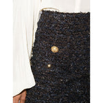 Balmain high-rise tweed miniskirt EF1LB015KB19EAD-P25