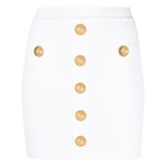 Balmain ribbed-knit miniskirt EF1LB290KB070FA-P25