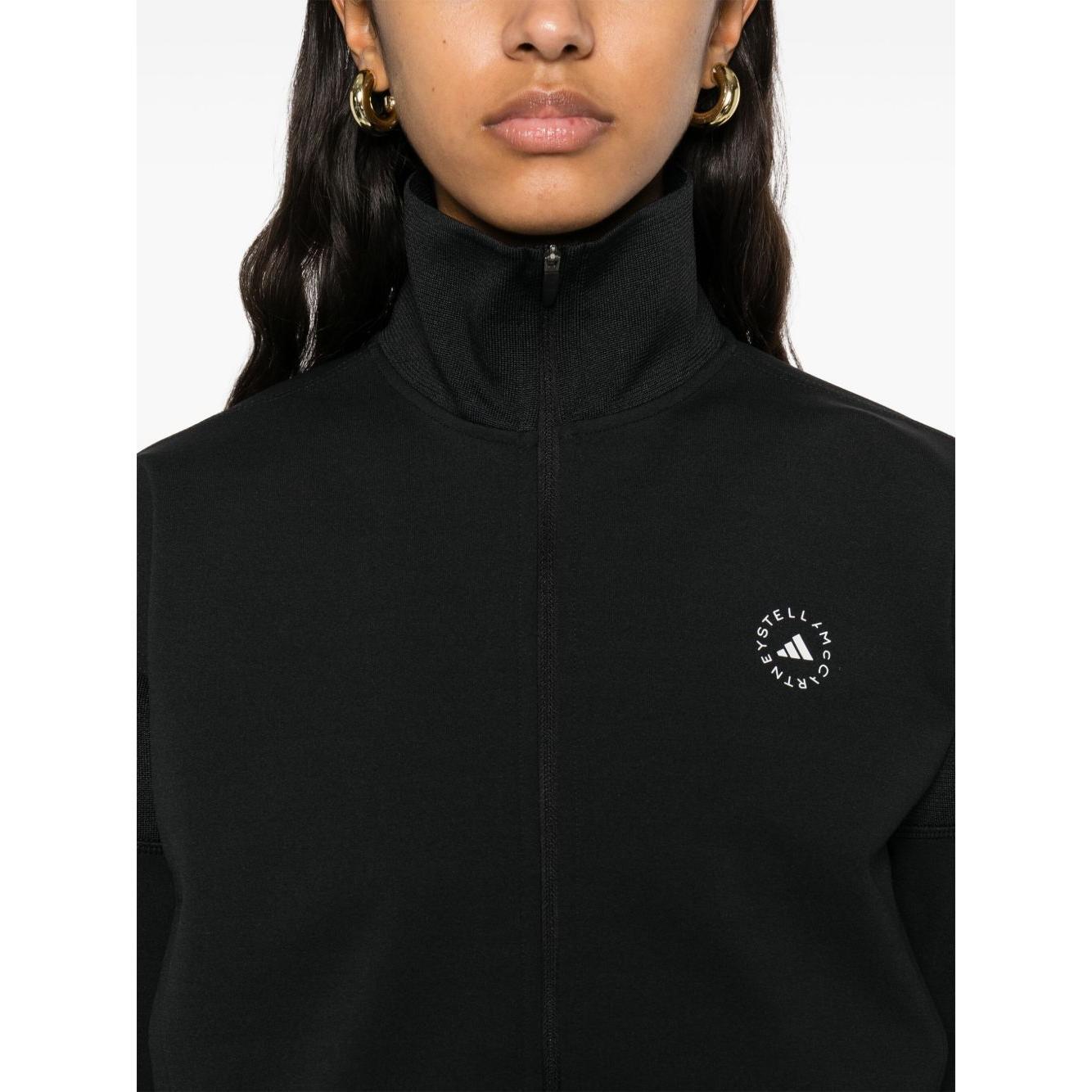 Adidas By Stella McCartney logo knitted track jacket JJ0084BLACK-P25