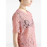 Dolce & Gabbana corded lace short sleeved T-shirt F8V21THLM7LF0473-P25