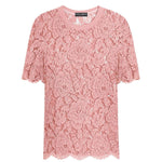 Dolce & Gabbana corded lace short sleeved T-shirt F8V21THLM7LF0473-P25