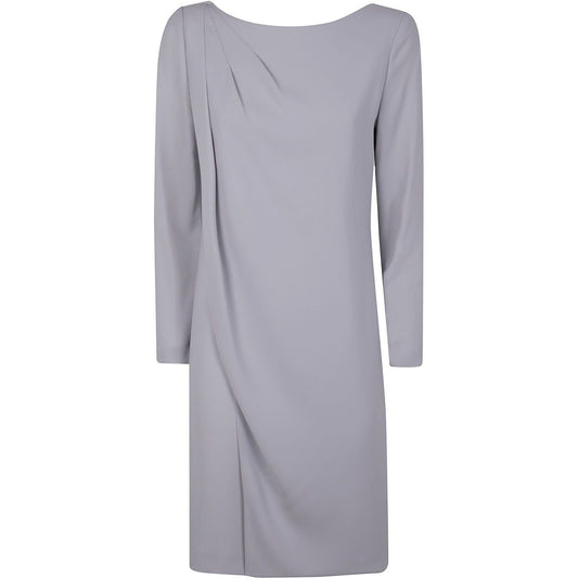 Emporio Armani panel-detail cady-texture mini dress Dresses