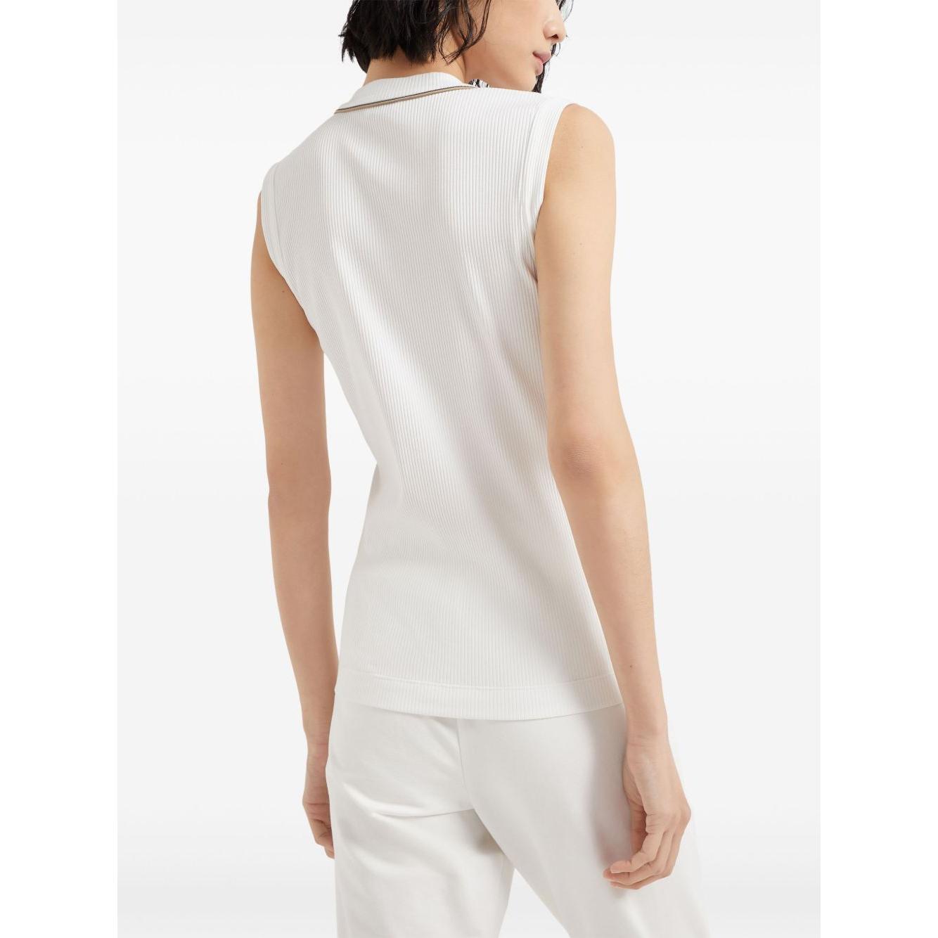 Brunello Cucinelli Top White MG902FP312COW29-P25