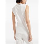 Brunello Cucinelli Top White MG902FP312COW29-P25
