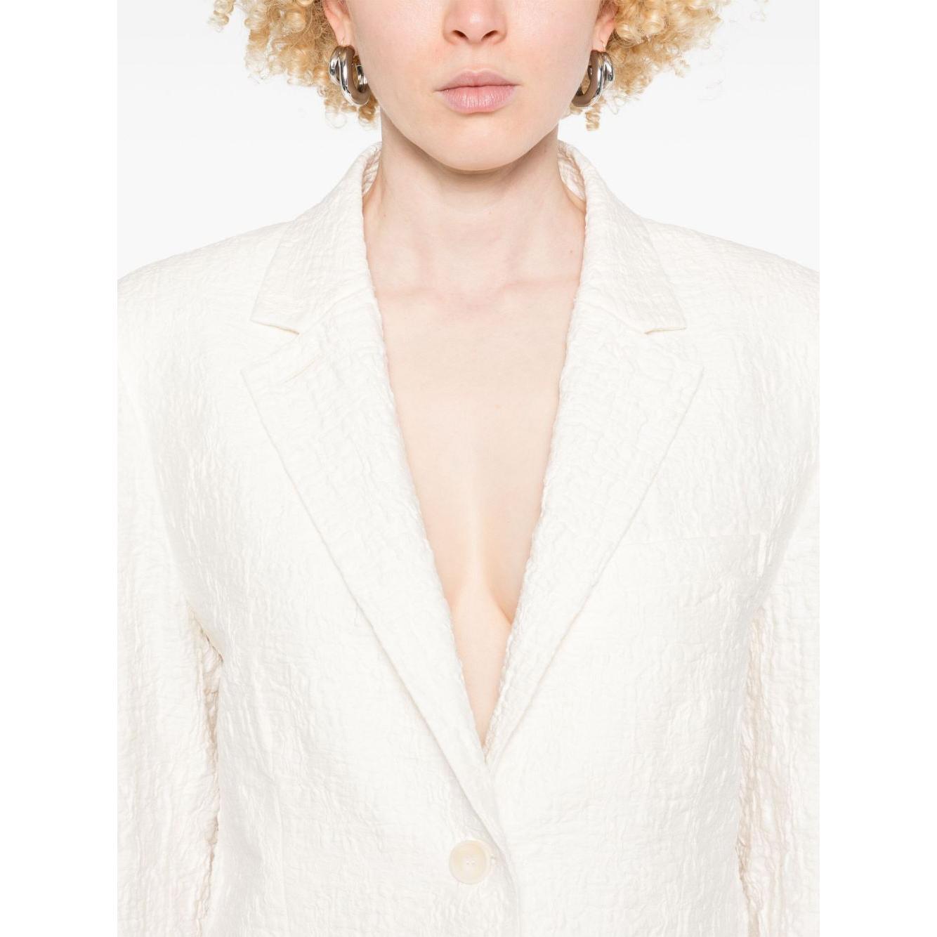 Harris Wharf London crinkled shoulder-pads blazer A2535PYMYM02-P25
