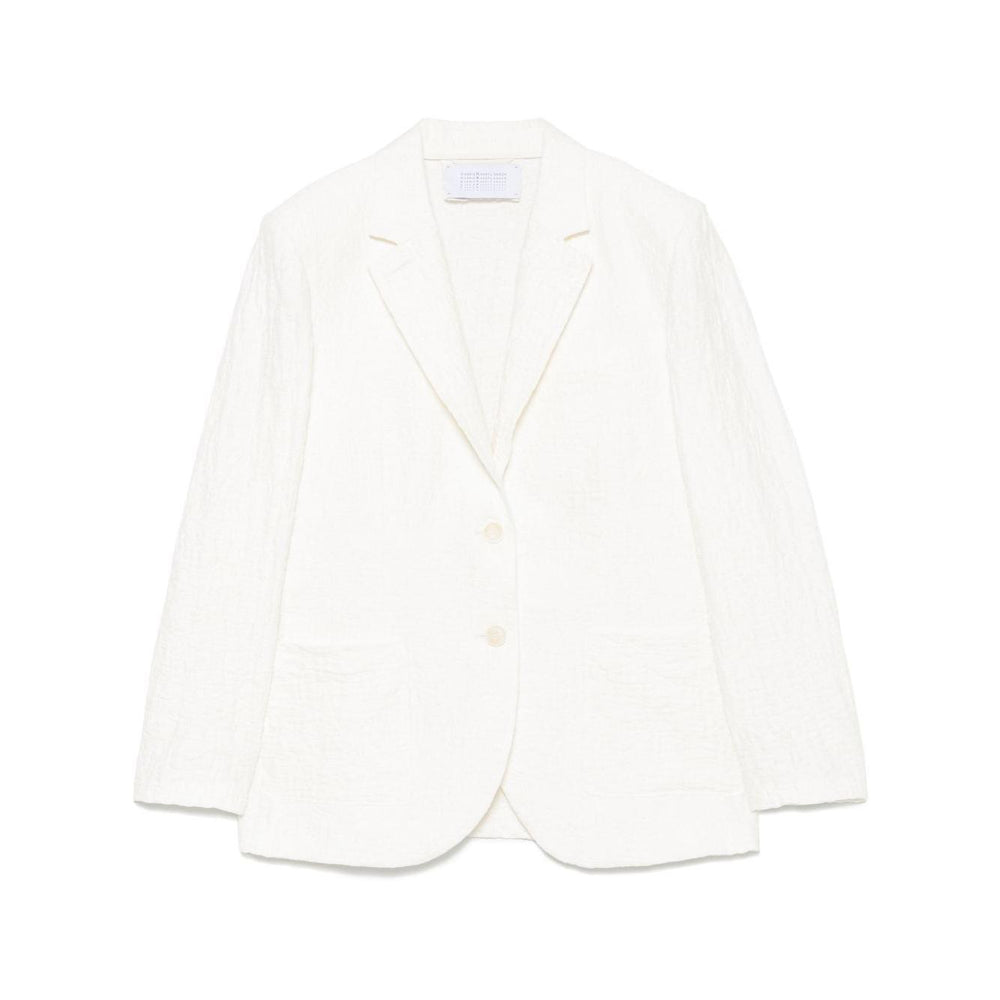 Harris Wharf London crinkled shoulder-pads blazer A2535PYMYM02-P25