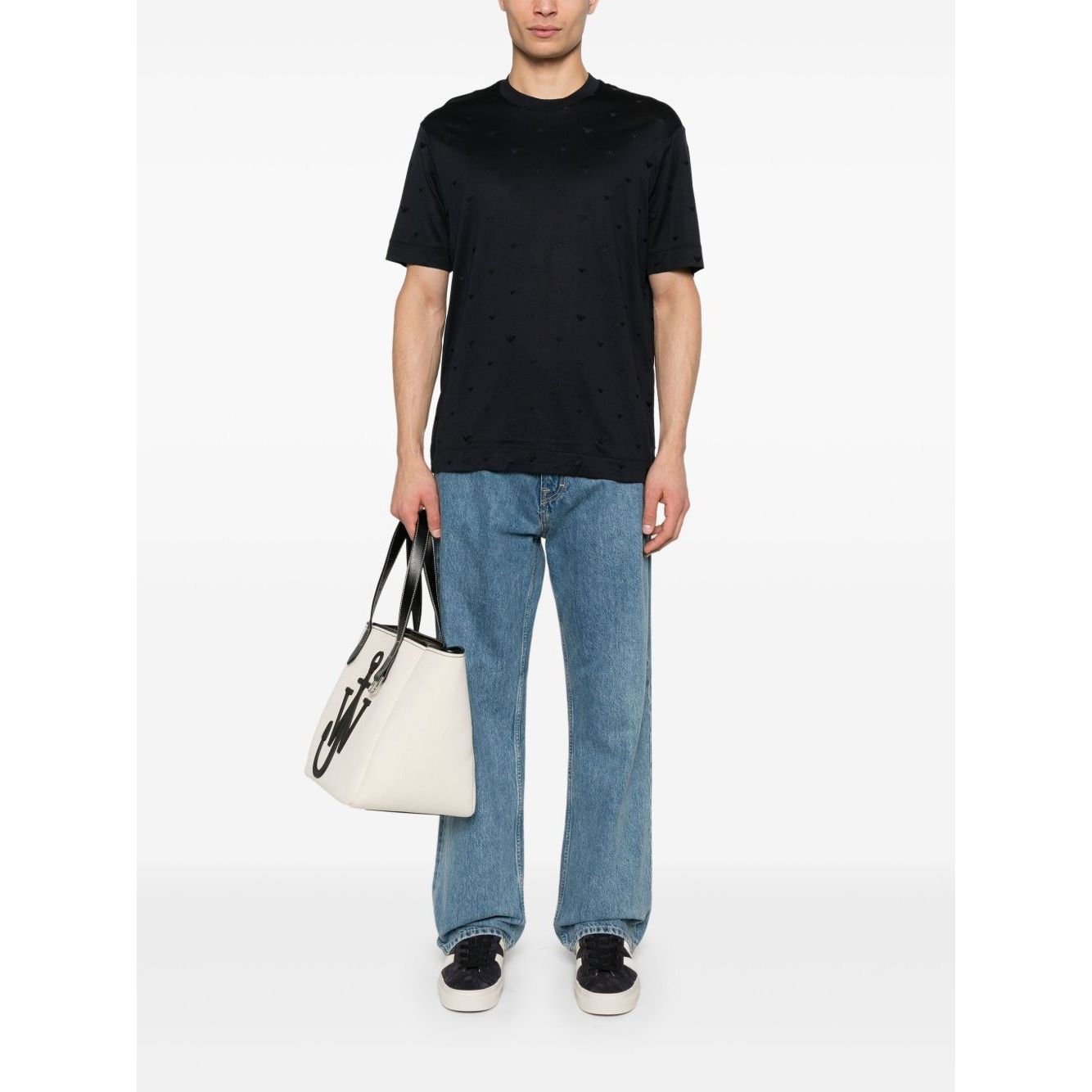 Emporio Armani Allover Logo T Shirt Topwear