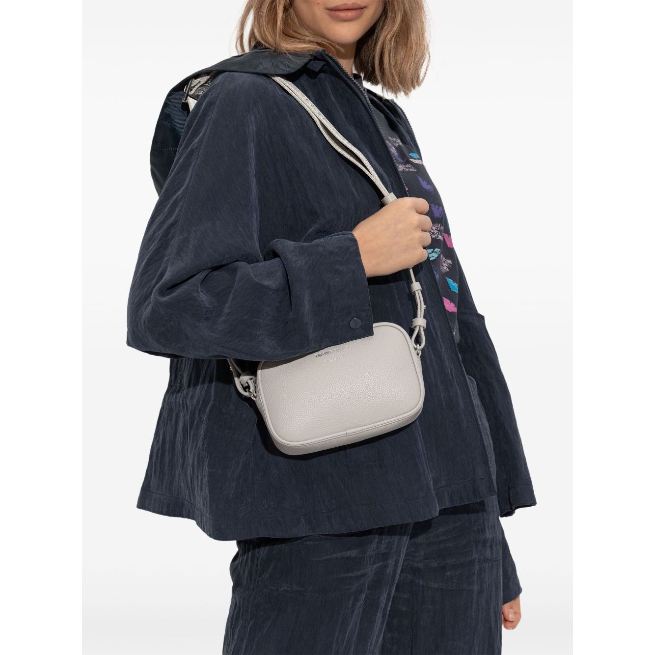 Emporio Armani shoulder bag with logo plaque Shoulder