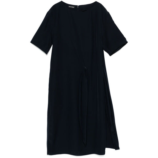 Emporio Armani Short dress with side knot Dresses