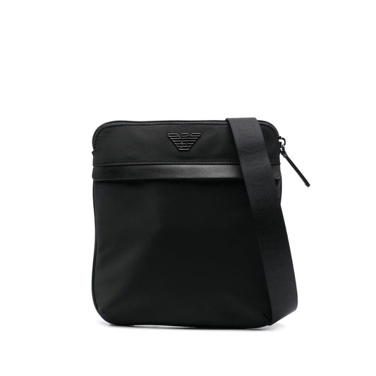 Emporio Armani ASV recycled-nylon flat shoulder bag Shoulder