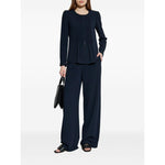 Emporio Armani Jacket in fluid woven fabric with pleats EW000850AF12514UB115-P25