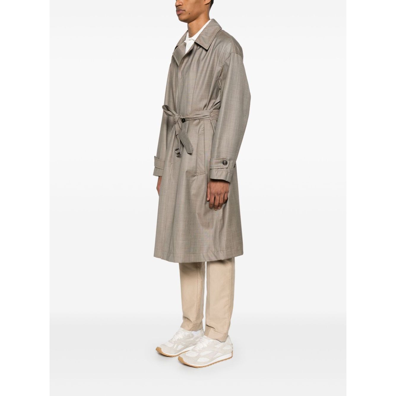 Emporio Armani virgin-wool trench coat Jackets