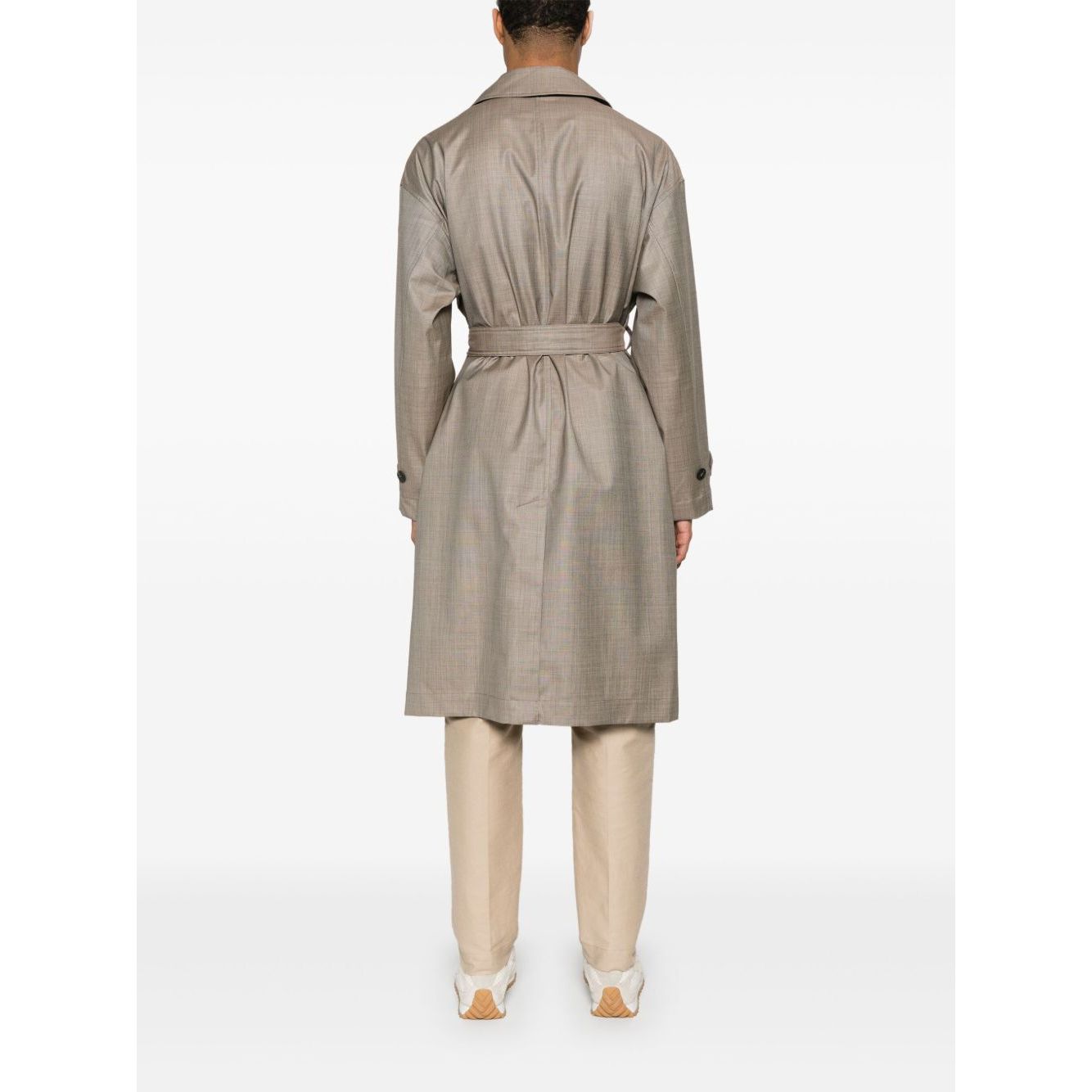Emporio Armani virgin-wool trench coat Jackets
