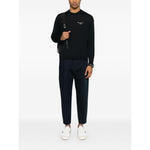 Emporio Armani Wool Blend Crewneck Sweater with Logo EM000903AF14698MB173-P25