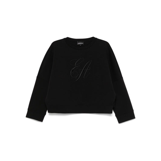 Emporio Armani Double jersey sweatshirt with logo embroidery Topwear
