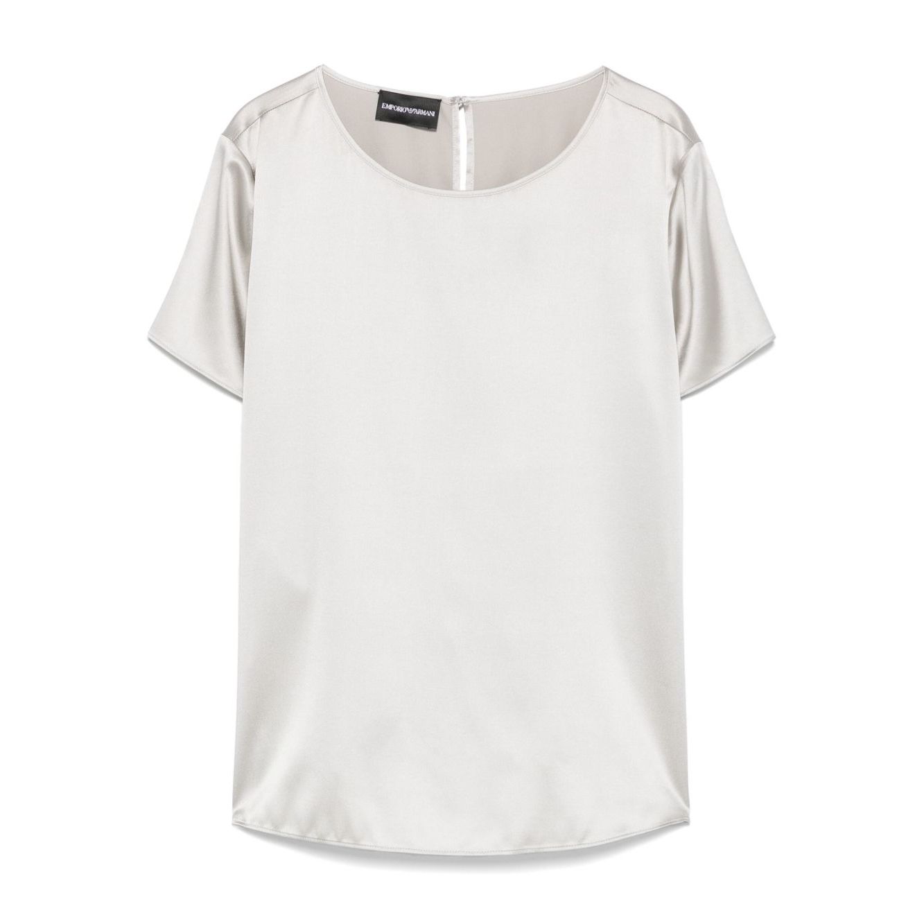 Emporio Armani crewneck silk top Topwear