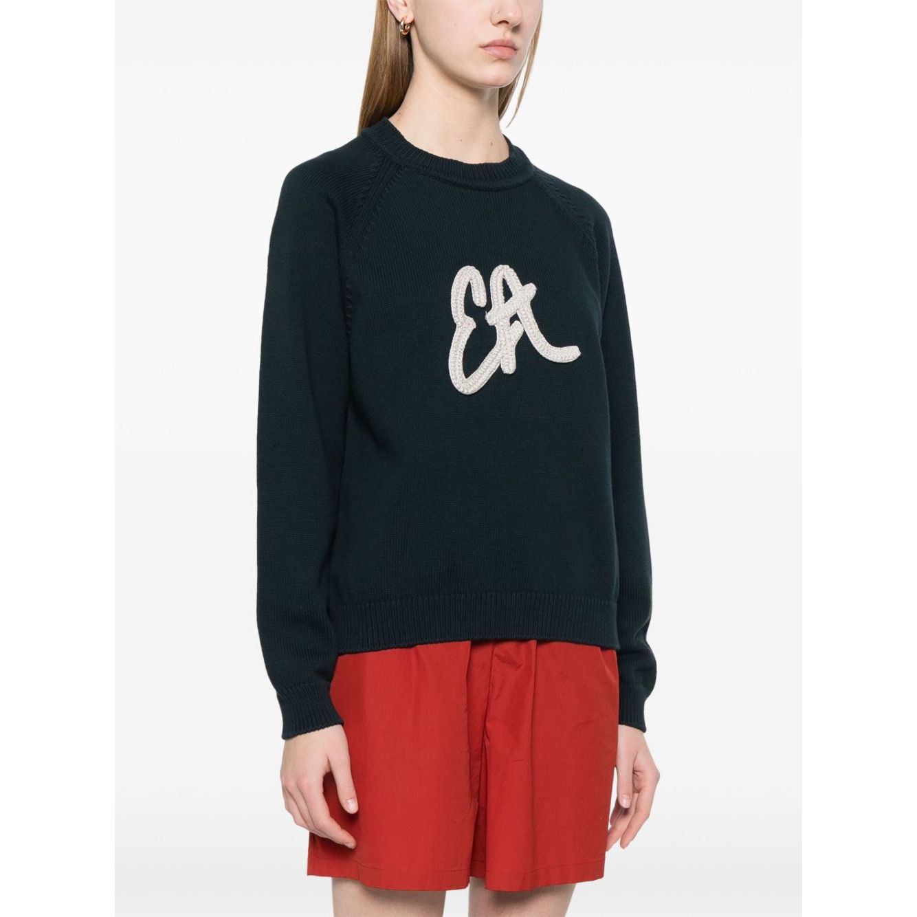 Emporio Armani Sweater with maxi EA Icon logo Topwear