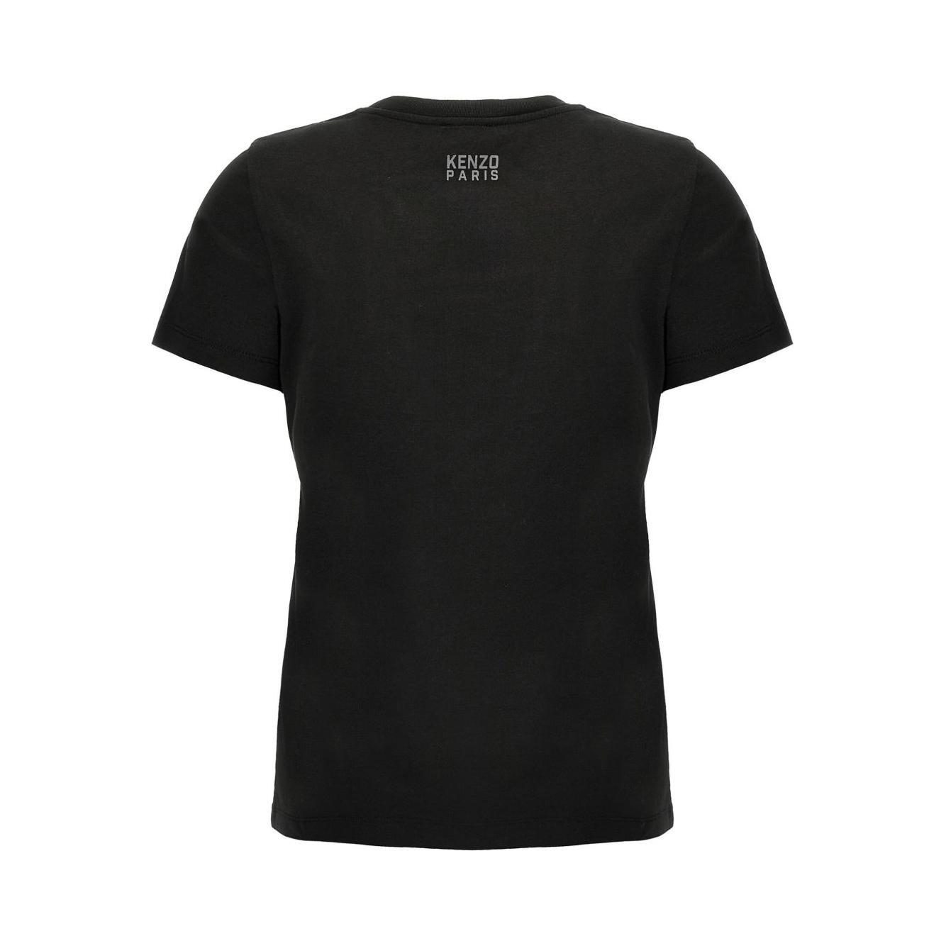 Kenzo T-shirts and Polos Black LDin,Spring - Summer 2025,Women,Women > Clothing,Women > Clothing > Topwear,Yes Eu FF52TS1694SO99J-P25