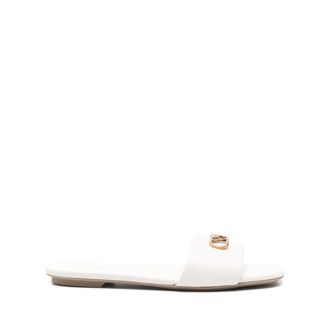 EMPORIO ARMANI EXCLUSIVE Emporio Armani Nappa-leather sandals with eagle plate X3P846XF27100894-P25
