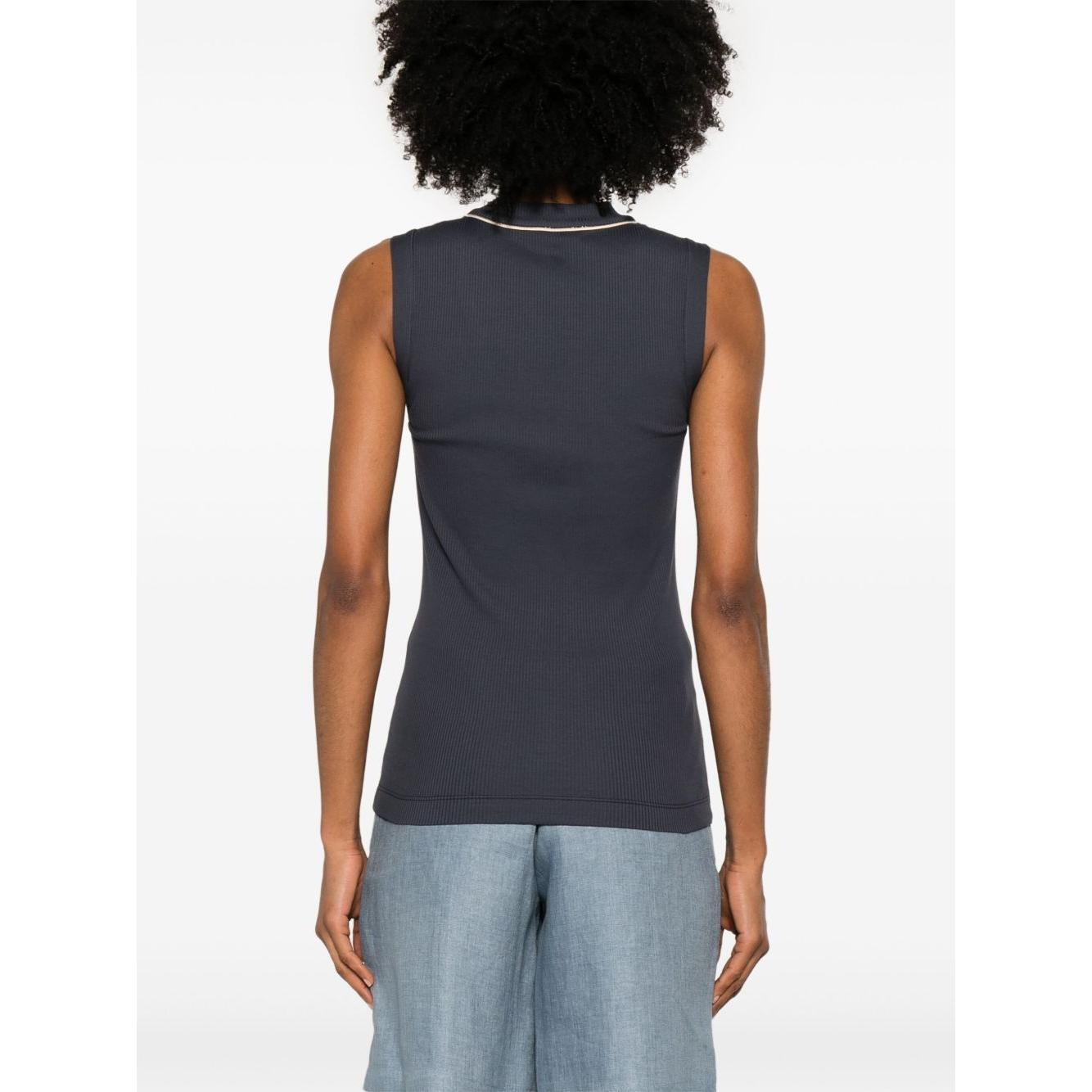 Brunello Cucinelli Top Blue MG902FP312CUC78-P25