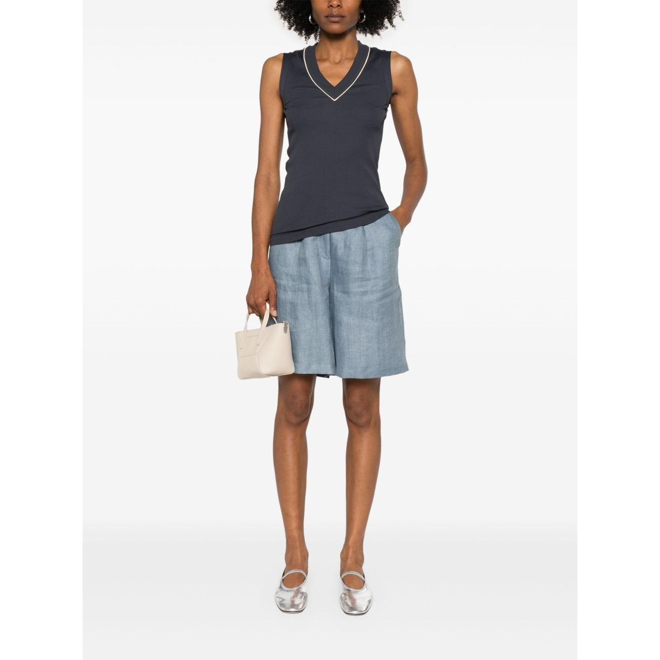 Brunello Cucinelli Top Blue MG902FP312CUC78-P25