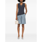 Brunello Cucinelli Top Blue MG902FP312CUC78-P25