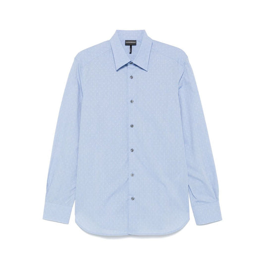 Emporio Armani Shirts Clear Blue Shirts