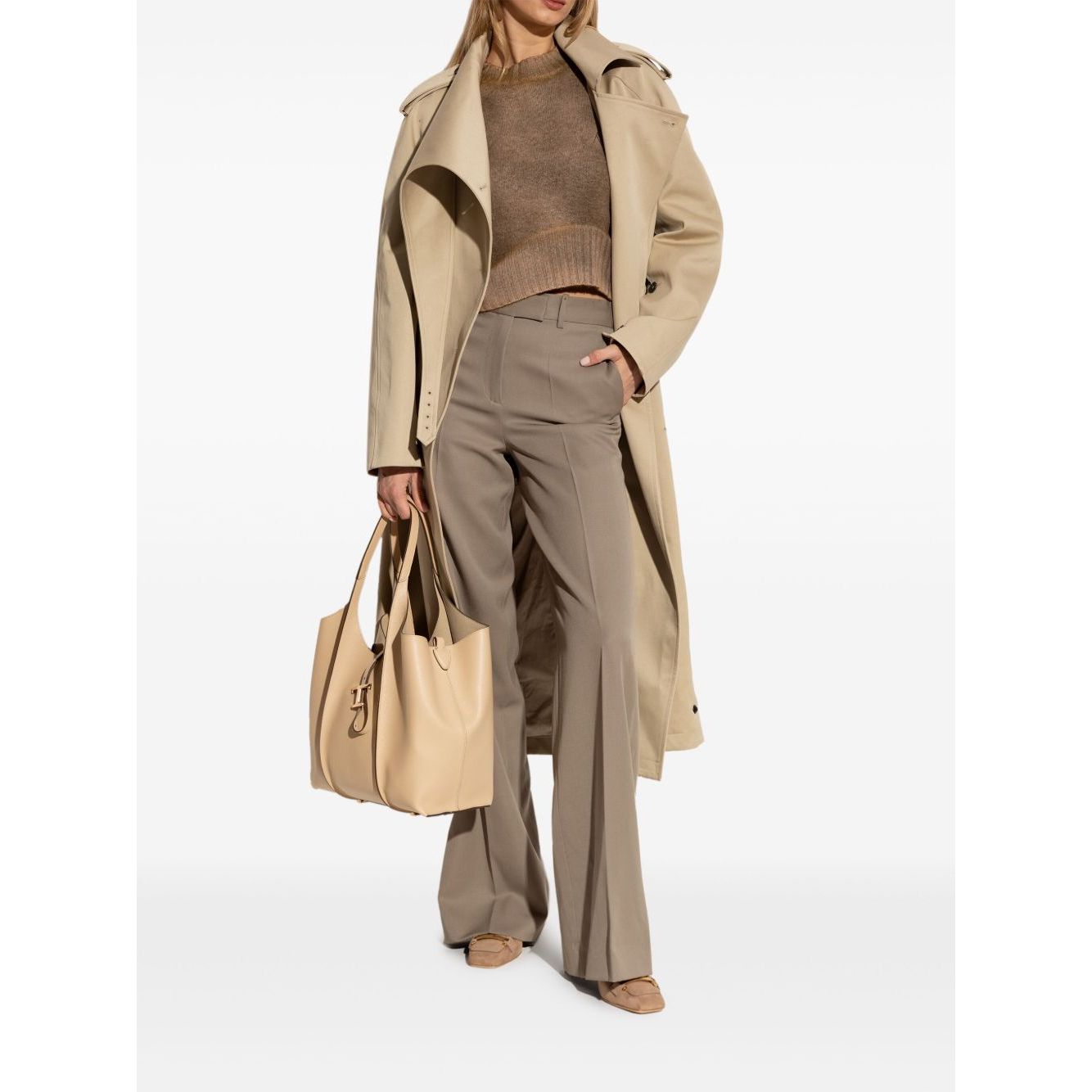 Tod's Suede Slingback Pumps Medium Heel