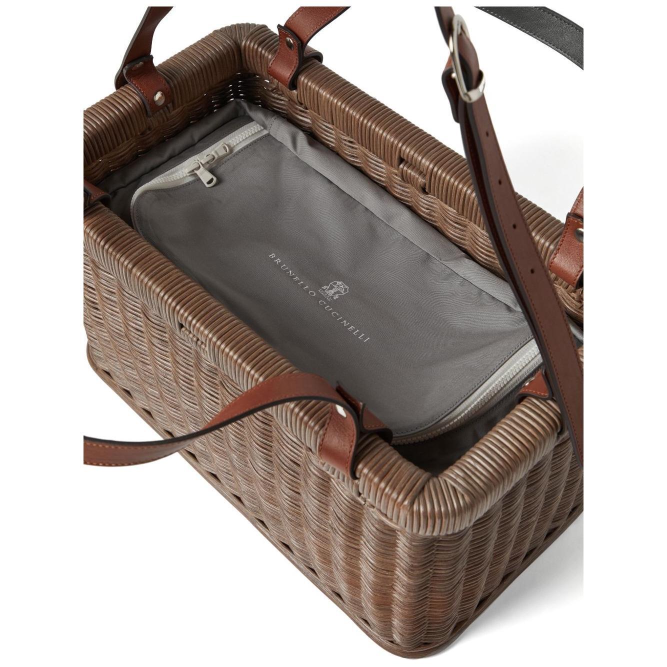 Brunello Cucinelli Wicker basket bag ML83XM303C2305-P25