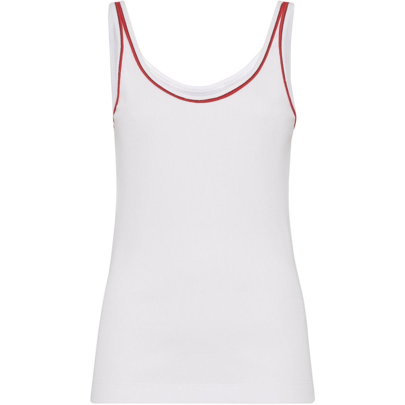 Brunello Cucinelli Top White MG902FP320CDC55-P25