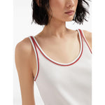 Brunello Cucinelli Top White MG902FP320CDC55-P25